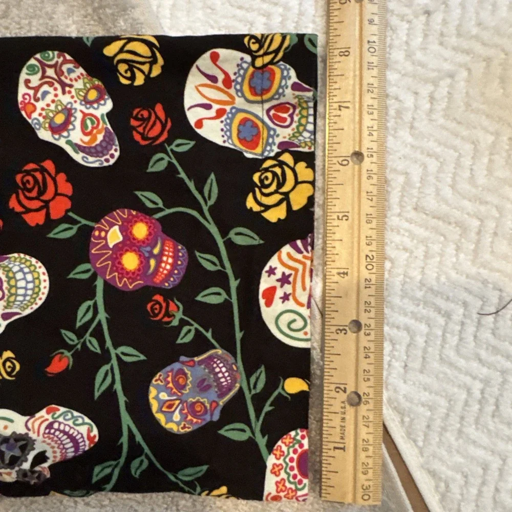 David Carey Originals Mens LG Dia De Los Muertos Sugar Skulls Button Up Shirt